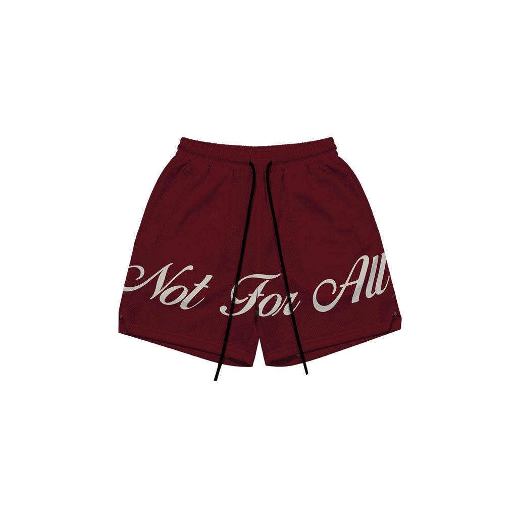 SIGNATURE MESH SHORTS IN BORDEAUX