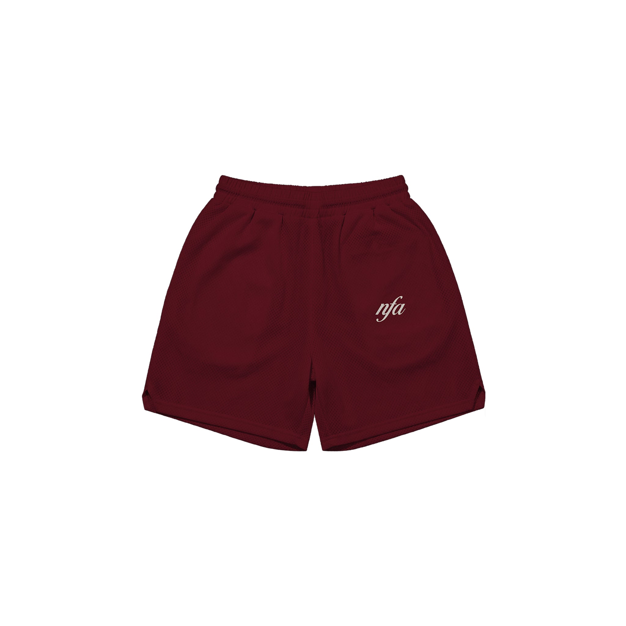 SIGNATURE MESH SHORTS IN BORDEAUX