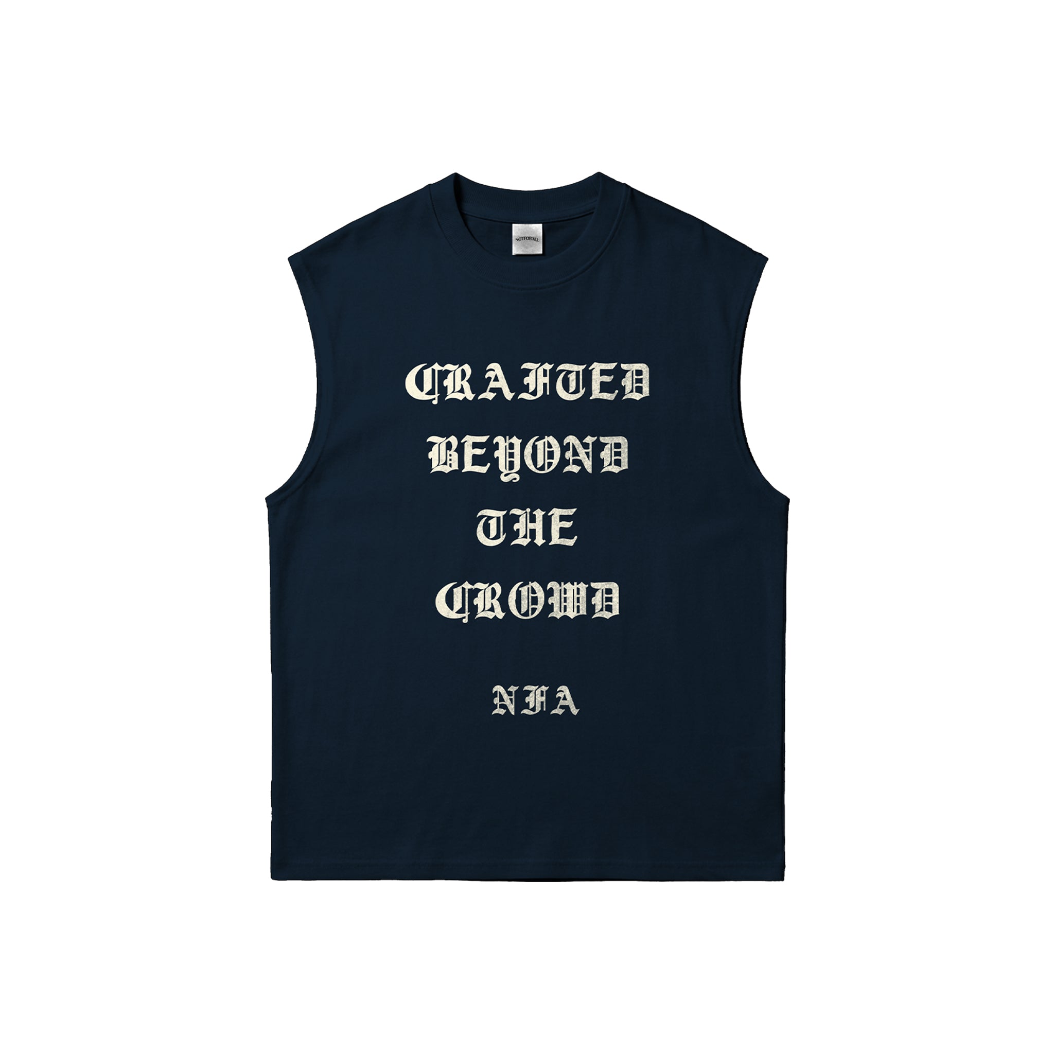 BOXY MUSCLE TANK IN ECLIPSE NAVY