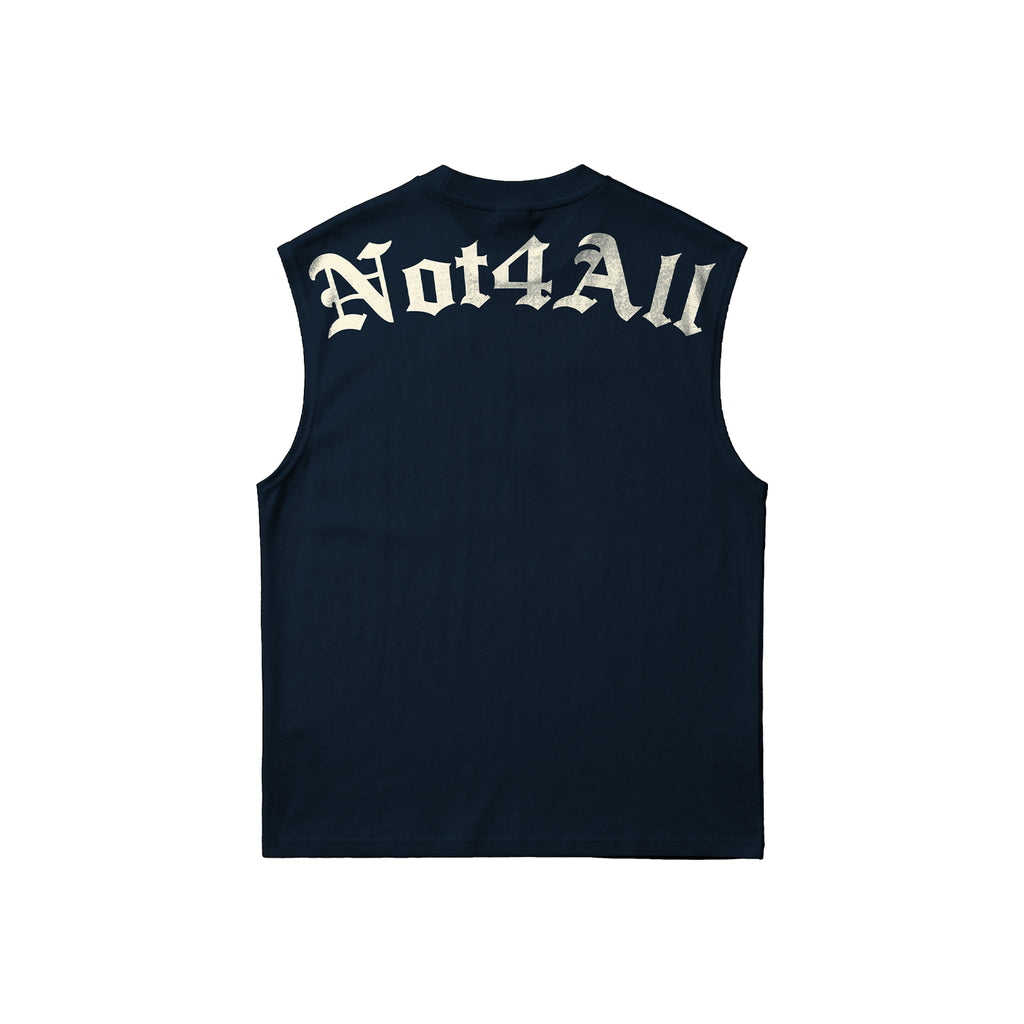 BOXY MUSCLE TANK IN ECLIPSE NAVY