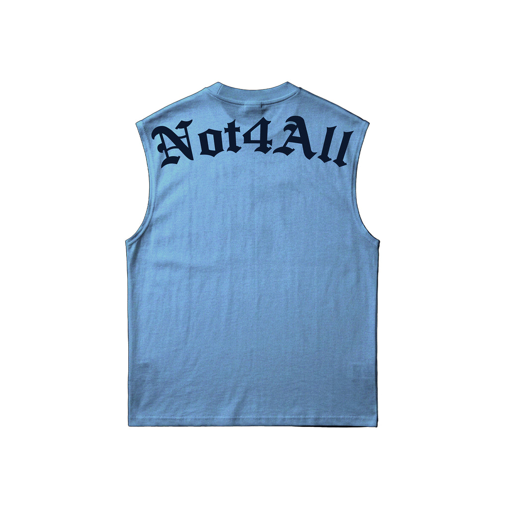 BOXY MUSCLE TANK IN POWDER BLUE