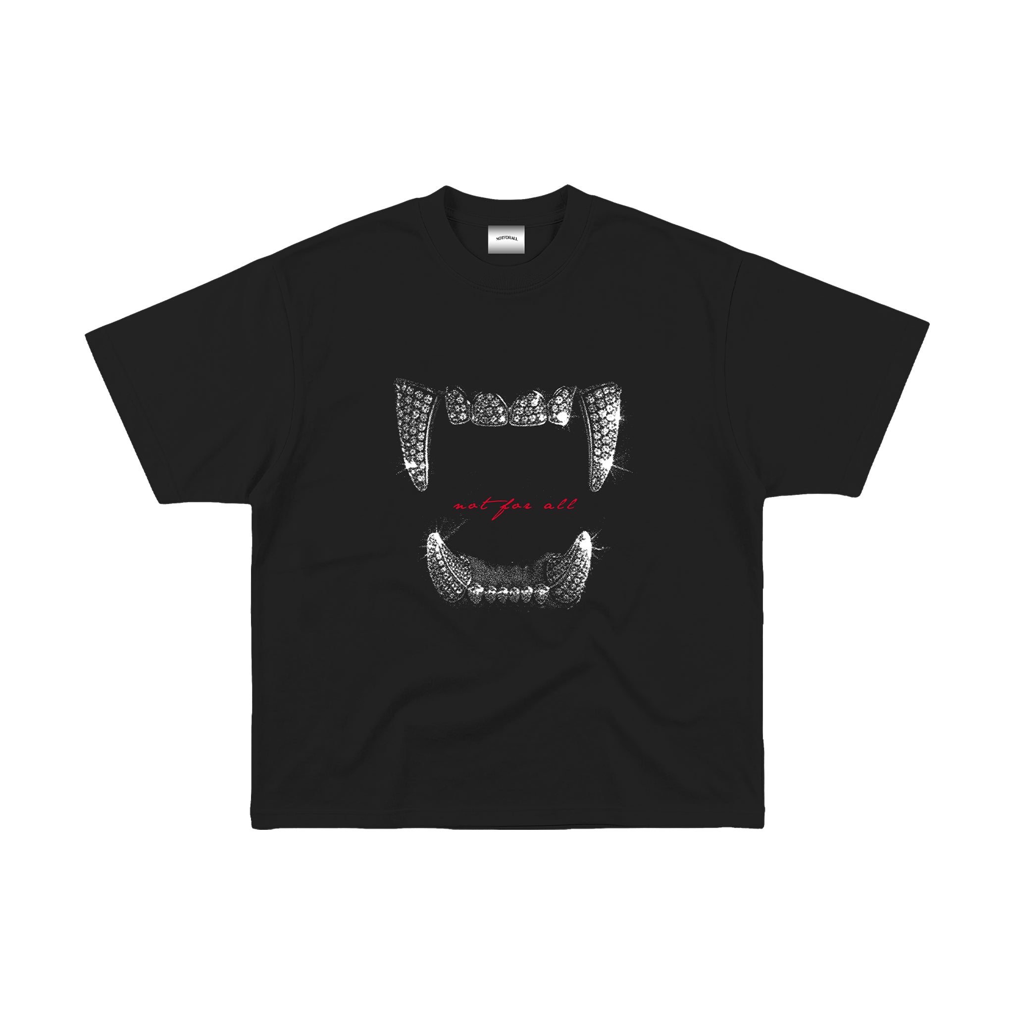 "BLOOD LINE" TEE IN OBSIDIAN BLACK