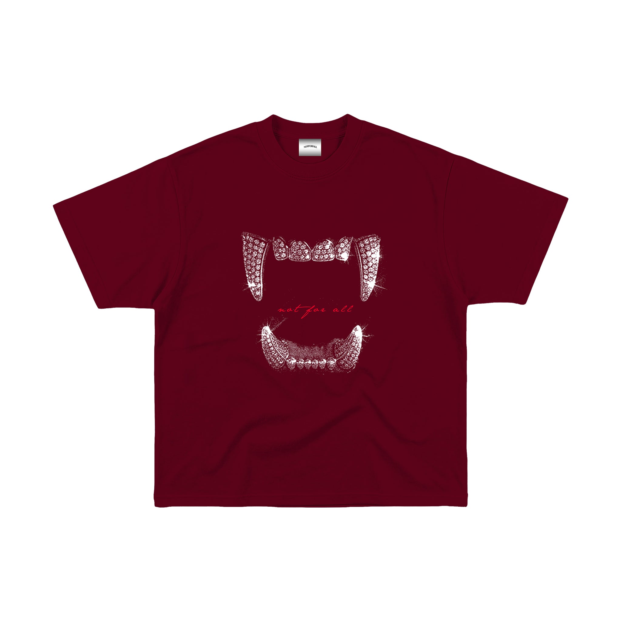 "BLOOD LINE" TEE IN CRIMSON VELVET