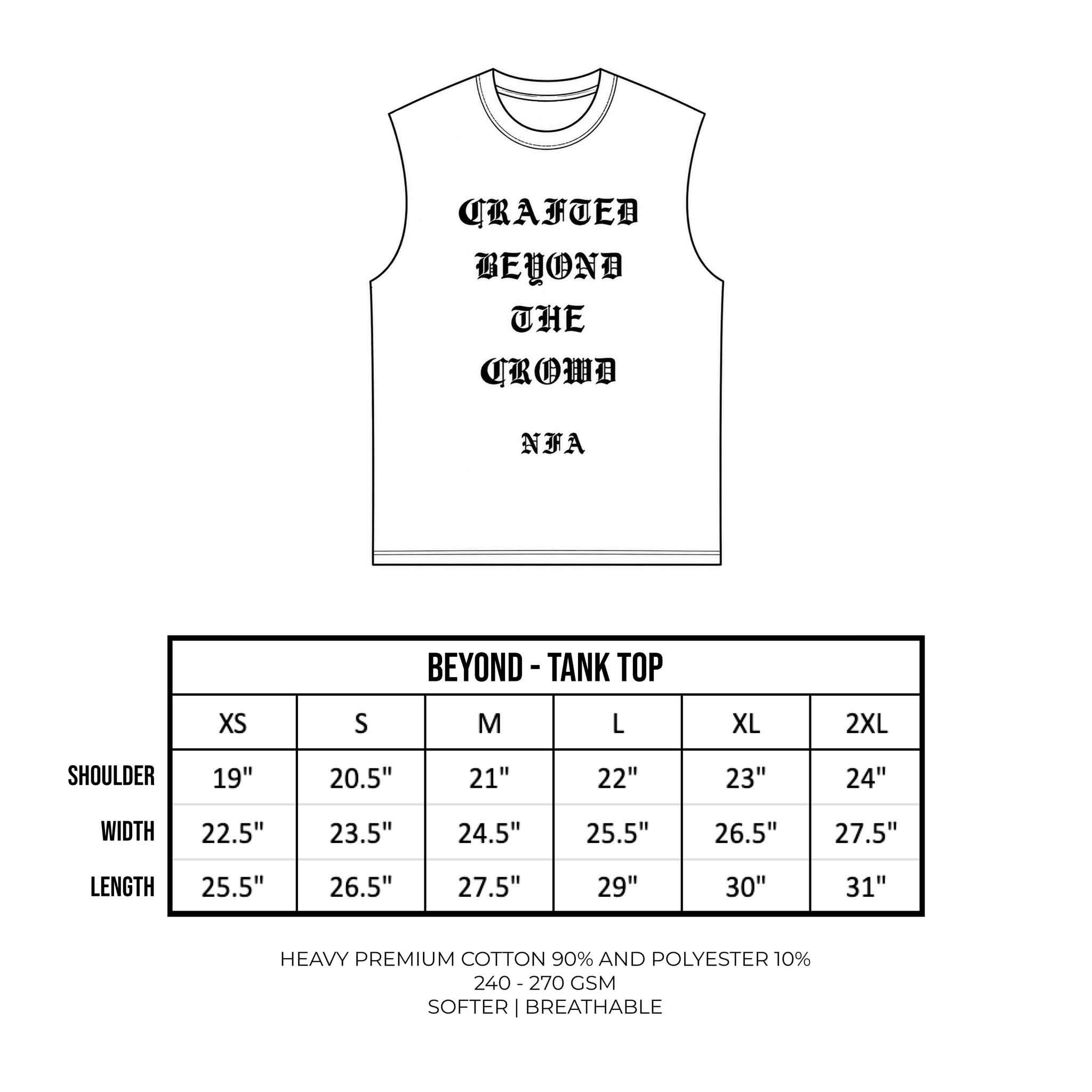 BOXY MUSCLE TANK IN POWDER BLUE