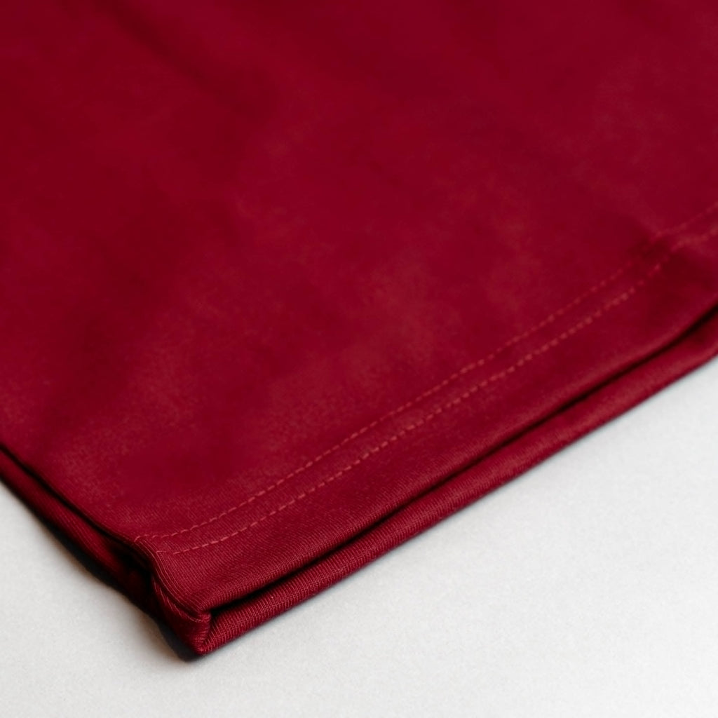 "BLOOD LINE" TEE IN CRIMSON VELVET