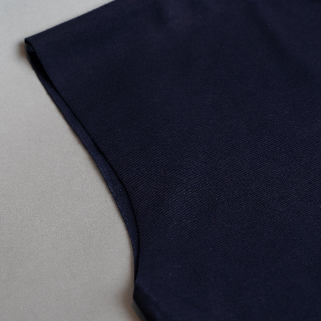 BOXY MUSCLE TANK IN ECLIPSE NAVY
