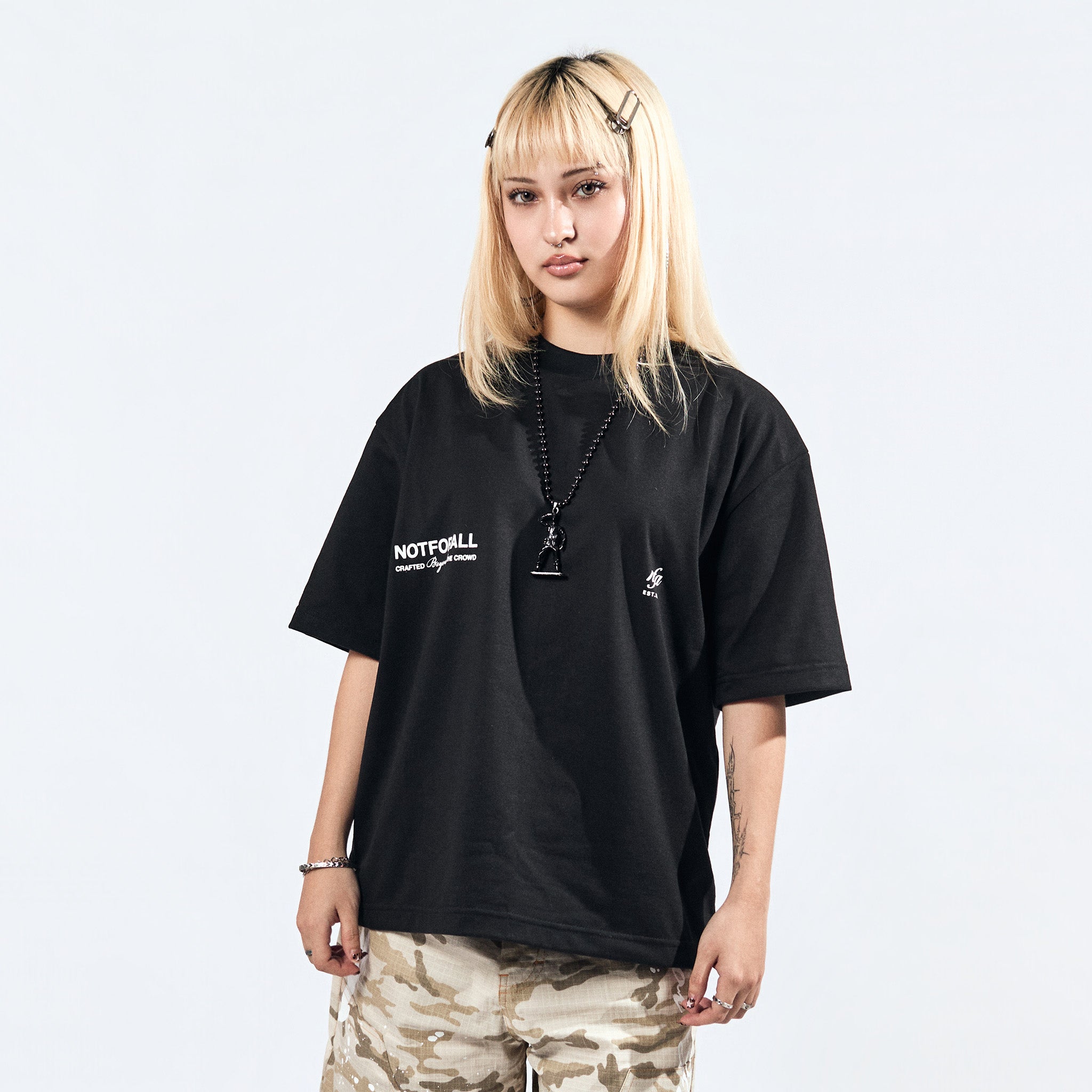 BOX CROP TEE IN NOIR