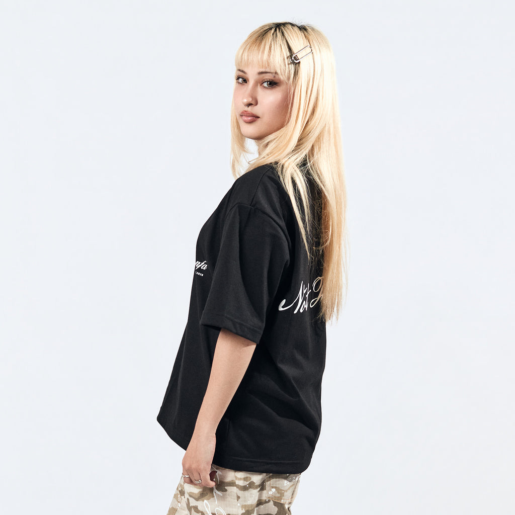 BOX CROP TEE IN NOIR
