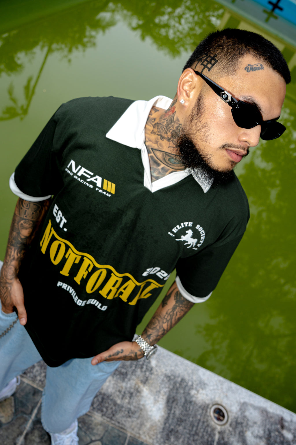 PRO TEAM POLO IN FOREST GREEN