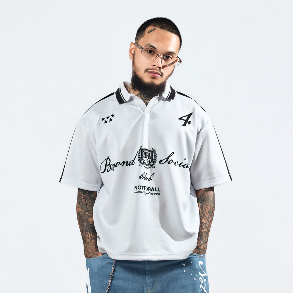 BEYOND SOCIAL CLUB POLO IN IVORY