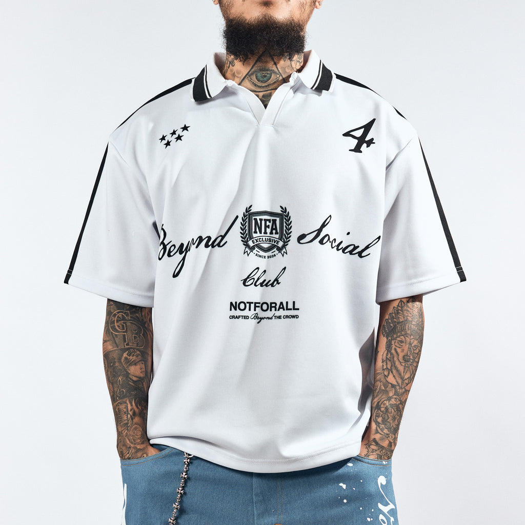 BEYOND SOCIAL CLUB POLO IN IVORY