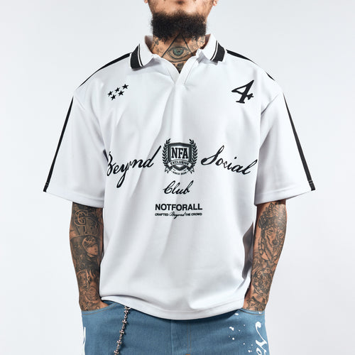 BEYOND SOCIAL CLUB POLO IN IVORY