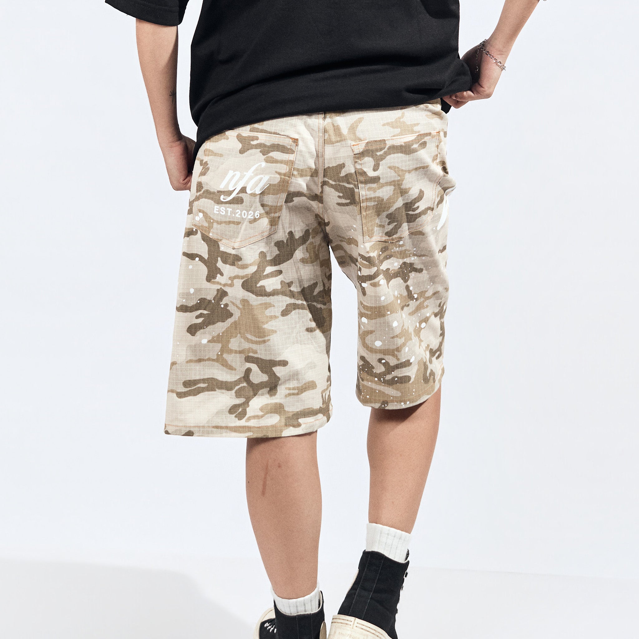 ARCHIVE JORTS IN DESERT CAMO
