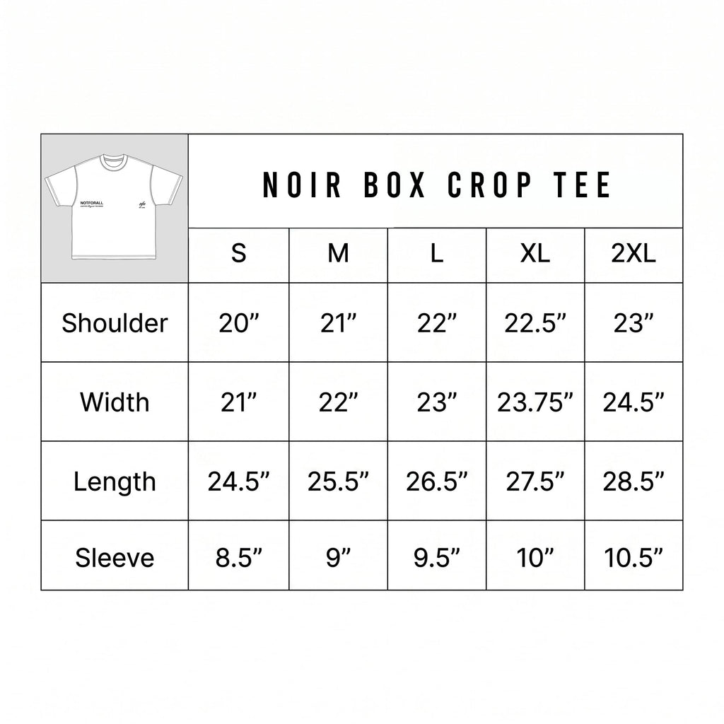 BOX CROP TEE IN NOIR