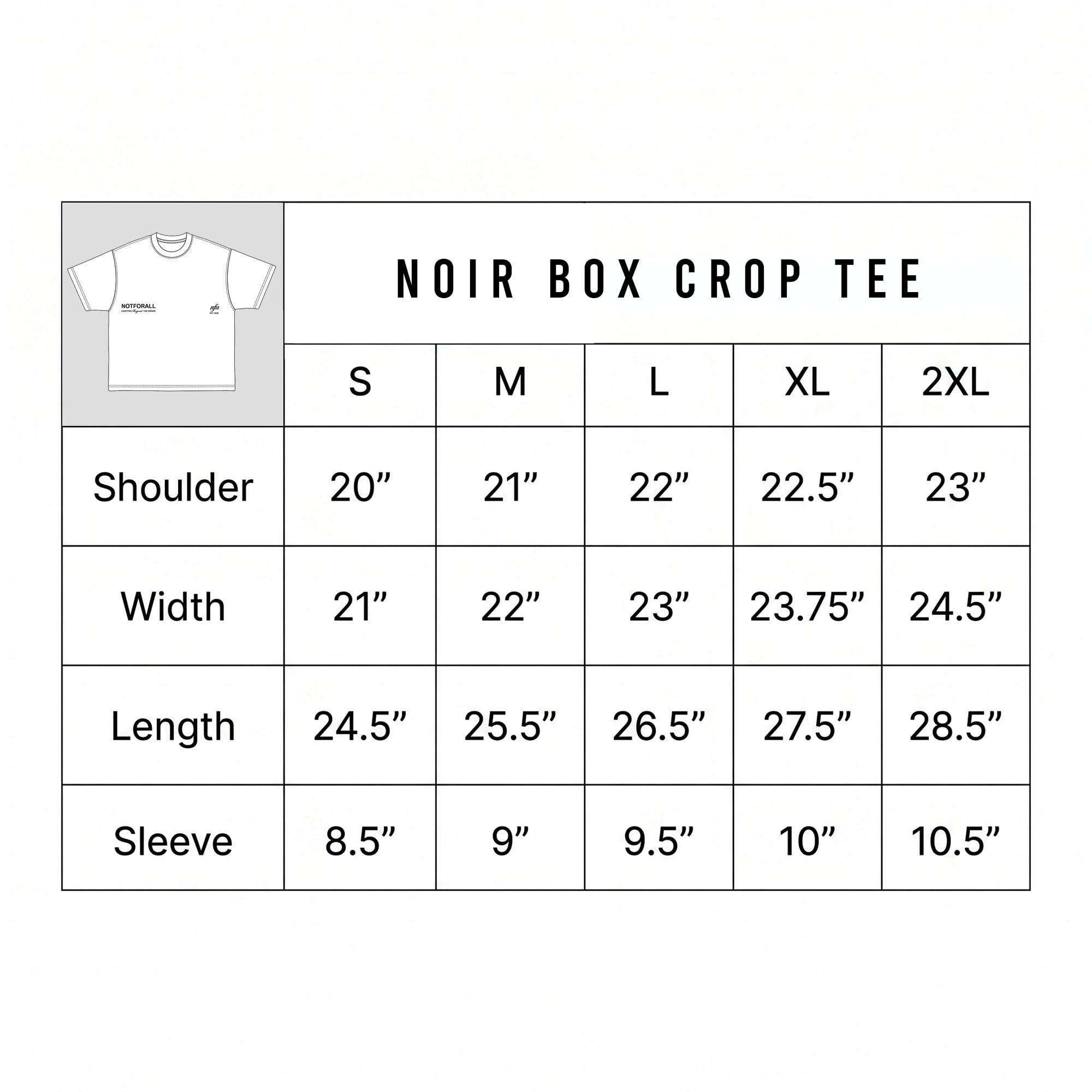 BOX CROP TEE IN NOIR