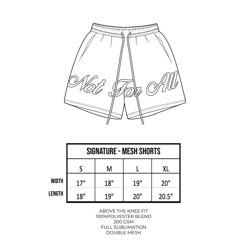 SIGNATURE MESH SHORTS IN OBSIDIAN BLACK