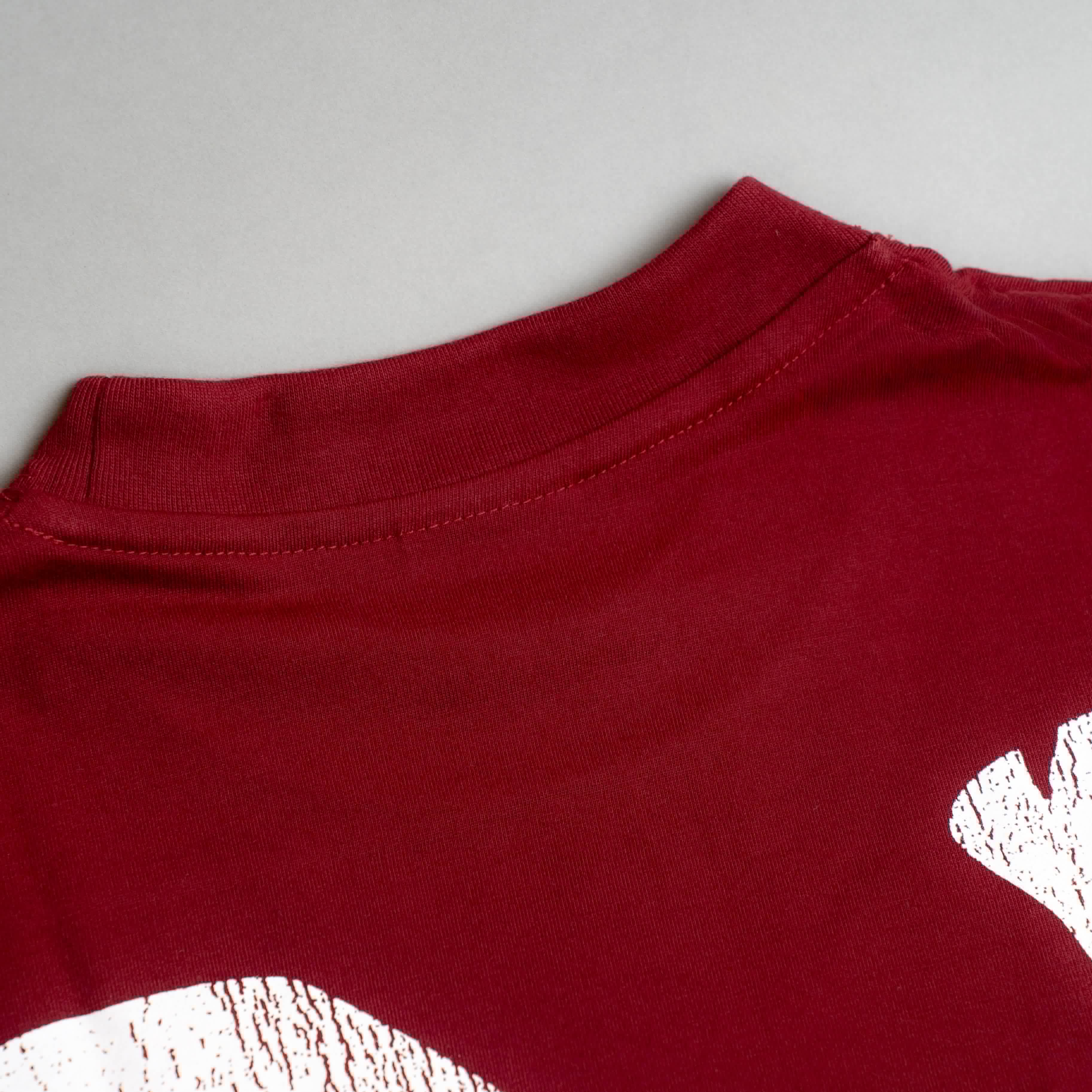 "BLOOD LINE" TEE IN CRIMSON VELVET